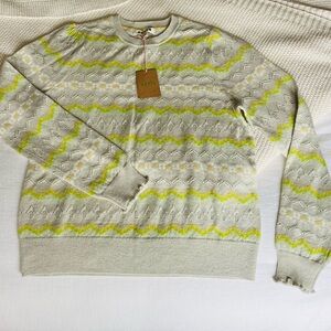 NWT Boden fair isle spring sweater, size Medium